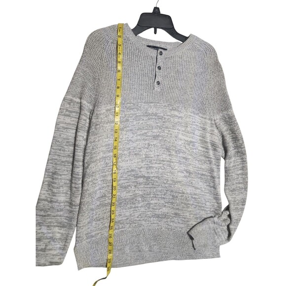 KENNETH COLE NEW YORK COTTON ACRYLIC BUTTONS FRONT MEN'S SWEATER SZ M - Picture 3 of 7